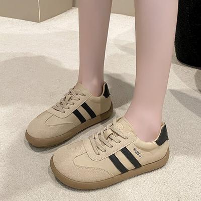 Женские весенне-осенние новые модные повседневные туфли на плоской подошве для отдыха на шнуровке женские удобные универсальные спортивные туфли