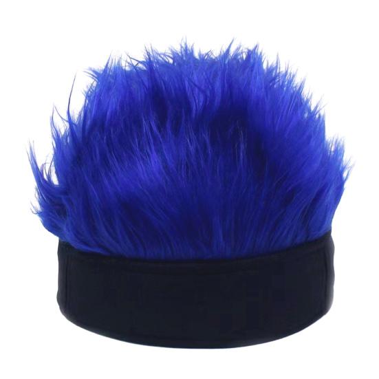 Новинка, козырек из искусственных волос для мужчин, регулируемая шляпа с шипами для парика с острыми короткими волосами, уличная хип-хоп-шляпа для фестивалей, вечеринок