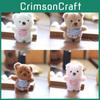 Plush Keychain Bearshaped Charm Short Pile Material Bag Decoration Collecting