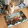 1 шт. анти-усталостные кухонные коврики, рождественские милые коты принт водонепроницаемый нескользящий толстый мягкий кухонный коврик прочный удобный стоячий коврик для кухни