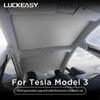 For Tesla Model 3 2017-2023 Grey Skylight Blind UV Protection Shading Car Window Sun Shade Net Car Sunshade Cover Model3