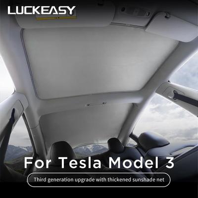 Для Tesla Model 3 2017-2023 серая жалюзи для крыши, защита от ультрафиолета, затенение, солнцезащитный козырек на окно автомобиля, сетка, солнцезащитный козырек для автомобиля, модель 3
