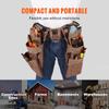 Tool Belt, 19 Pockets, Adjusts from 32 Inches to 54 Inches, Polyester Heavy Duty Tool Pouch Bag, Detachable Tool Bag for Electrician, Carpenter,