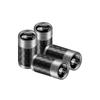NRYJK1 4PCS Carbon Fiber Car Emblem Wheel Tire Valve Stem Cap Airtight Cover For Volkswagen Vw Tiguan Jetta Mk6 Scirocco GTI Polo 6R R