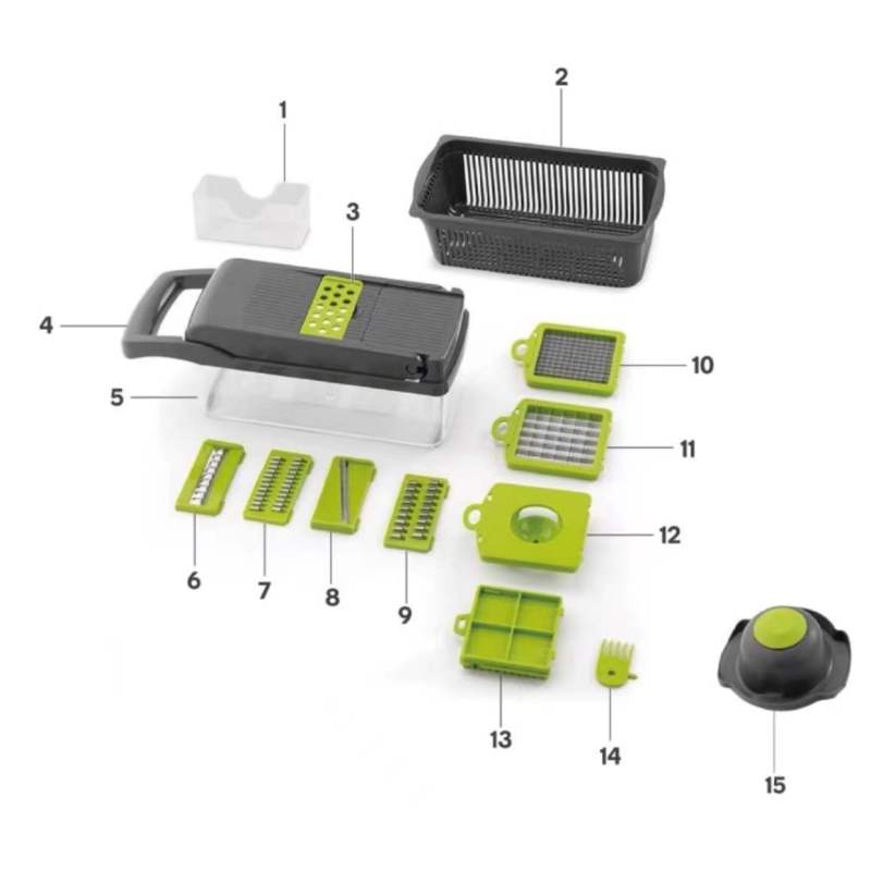 Кухонный многофункциональный измельчитель Dicer Slicer Набор принадлежностей для приготовления пищи