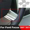 Накладка на панель рулевого колеса автомобиля для Ford Focus 2 2007 2008 2009 2010 2011 Изделия из нержавеющей стали для интерьера Аксессуары