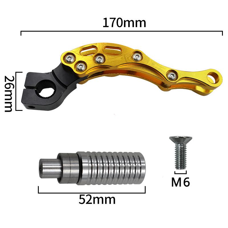 Двигатель мотоцикла CNC кикстартер рычаг стартера для скутера Yamaha Honda 139QMB JOG50/90/100 Fuxi 100CC Ghost Fire RSZ ZY100