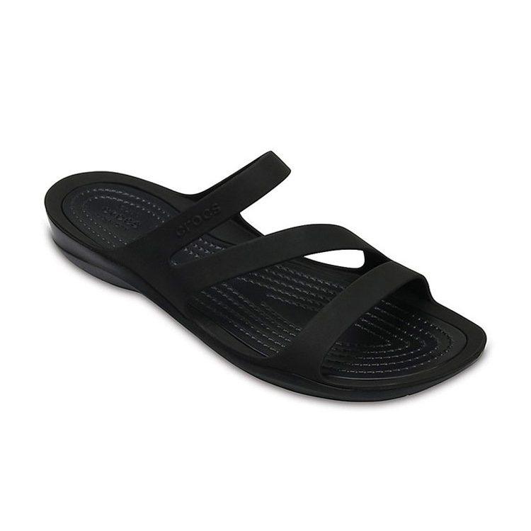 Crocs Шлепанцы женские черные 203998-060