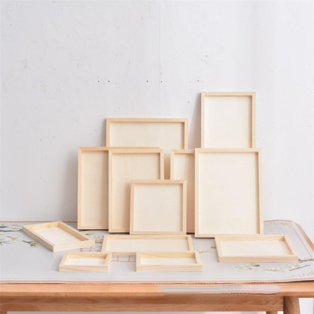 Деревянная рамка для фотографий Creartive Деревянный держатель для фото Настольное украшение Детский рисунок
