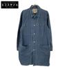 RRL 0201R Indigo Cotton X Linen Denim Shop Coat Coat M IndigoUsed