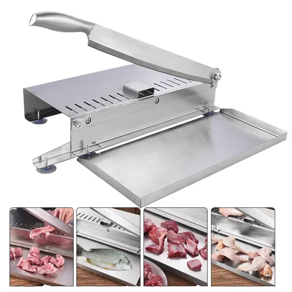 Manual Meat Slicer Stainless Steel Mutton Rolls Cutter Household Bone Cutting Machine  Rib