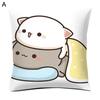 Шикарный чехол для подушки, пара квадратной формы, защитный чехол с принтом кота, тонкая текстура для автомобиля