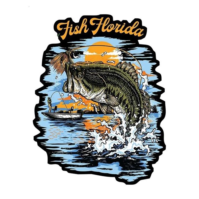 Для рыбалки наклейка с рыбой на автомобиль виниловая наклейка водонепроницаемые декоративные наклейки для автомобиля