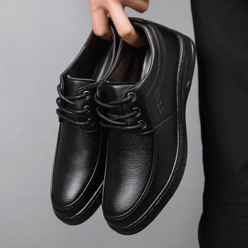 Spring and Autumn British Casual Business Dress Leather Shoes Men's Wedding Single Shoes Casual Shoes Suit Work Shoes
