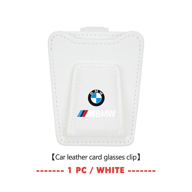 Leather Car Sun Visor Glasses Clip Hanging Sunglasses Organizer Holder Accessories For BMW E87 E70 E91 E30 G20 E92 E93 E60 E46