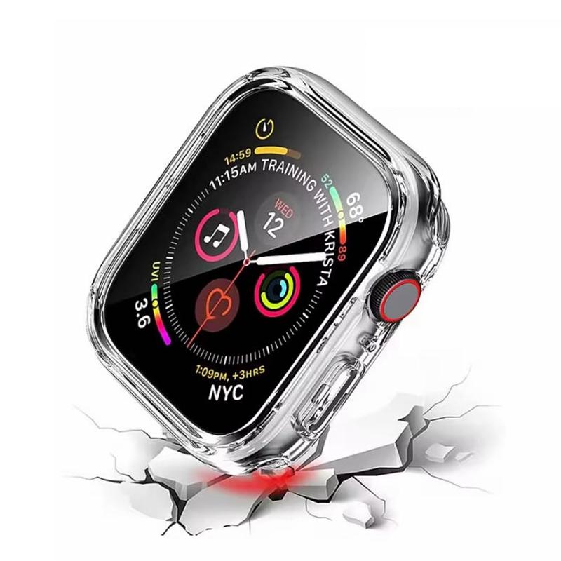 1 чехол + 3 Гидрогелевых Защитных Пленки Для Apple Watch Ultra 44мм 45мм 40мм 41мм 38мм 49мм 42мм 46ММ