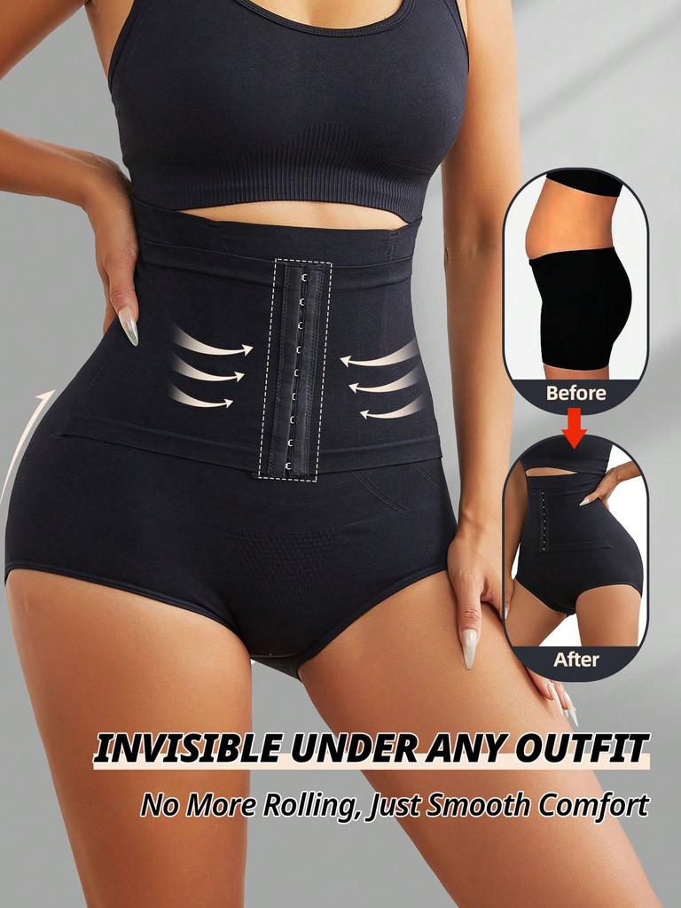 Women Seamless High Waist Waist Cincher Panty Briefs Strong Compression Faja Shaperwear Tummy Control Body Shaper Belly Shaping Butt Lifting Underwear