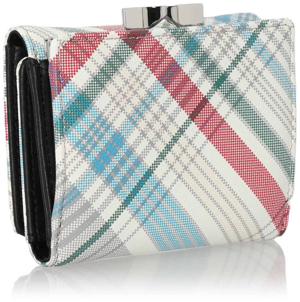 Кошелек с застежкой 51010018U ПРИНТ САФЬЯНО КЛЕТКА МАДРАС Женский [Vivienne Westwood] [товар]