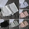 Women Underpants Seamless Mid Waist Cotton Solid Color Stretchy Boxers Anti-exposure Moisture-wicking Briefs Daily