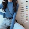 Women's Slim-Fit Korean Style Semi-High Neck Sweater – New Autumn/Winter Knitwear