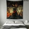 Elden Ring Wall Hanging Printed Fabric Blanket Decorative Tapestries for Bedroom Living Room Home Decor