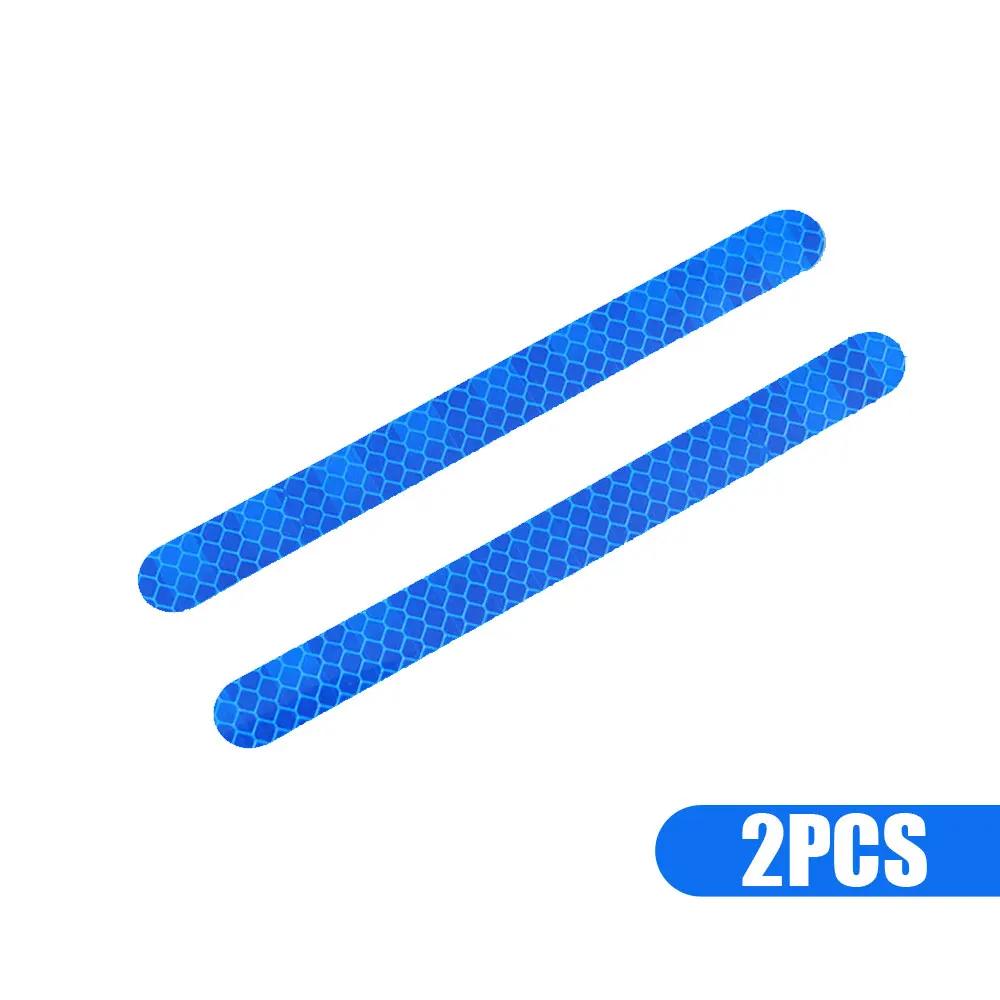 2X Universal Car Stickers Rearview Mirror Reflective Strip Anti-collision Warning Stickers Exterior Reflex Tape Reflective Strip