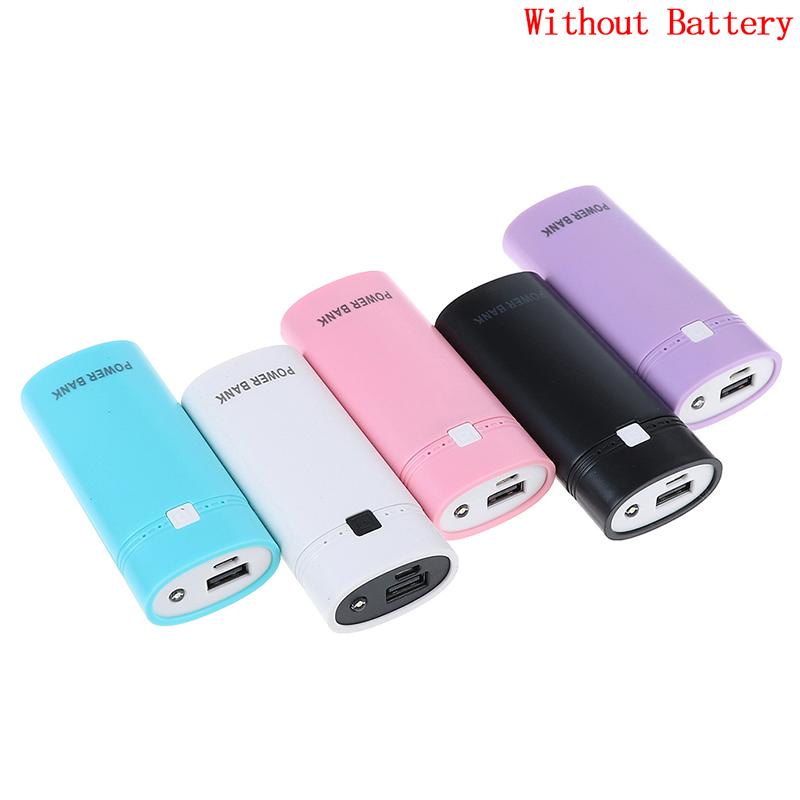 2x 18650 USB Мобильный Power Bank Зарядное Устройство Коробка Чехол с фонариком