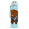 1PC Plaid Highland Cow 750ml Color Plastic Sports Water Bottle Leakproof Flip Straw Lid Suitable for Sports Office Home Use