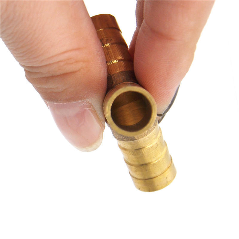 Easy Installation 1Pc X Gas Hose Tee Space-Saving Pre-Coated Brass Y Connector