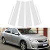 6Pcs Silvery Car Door Window Pillar Posts Trim Cover Sticker For Toyota Camry 2012 2013 2014 2015 2016 2017 BC Column Parts
