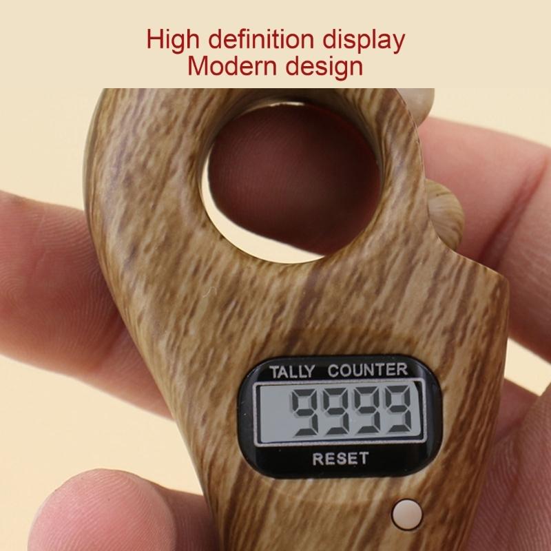 Цифровой счетчик четок Будды Счетчик ЖК-дисплей Цифровой счетчик четок Будды Цифровой счетчик пальцев для молитвы