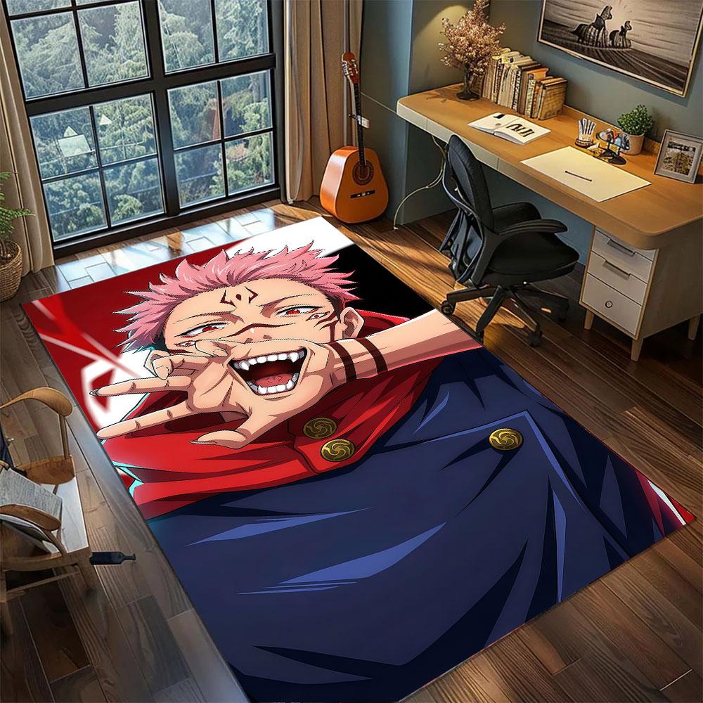 Ковер Нобара Кугисаки Jujutsu Kaisen для Гостиной Спальни Домашний Декор Круглый Кино-Коврик Игровой Напольный Коврик