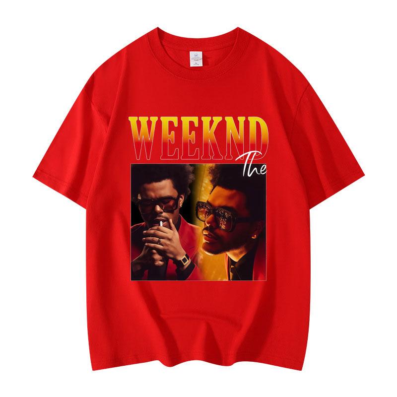 Графические футболки рэпера The Weeknd Унисекс Женская одежда Хип-хоп Мода Футболка с коротким рукавом Высококачественный Хлопок Оверсайз Футболка