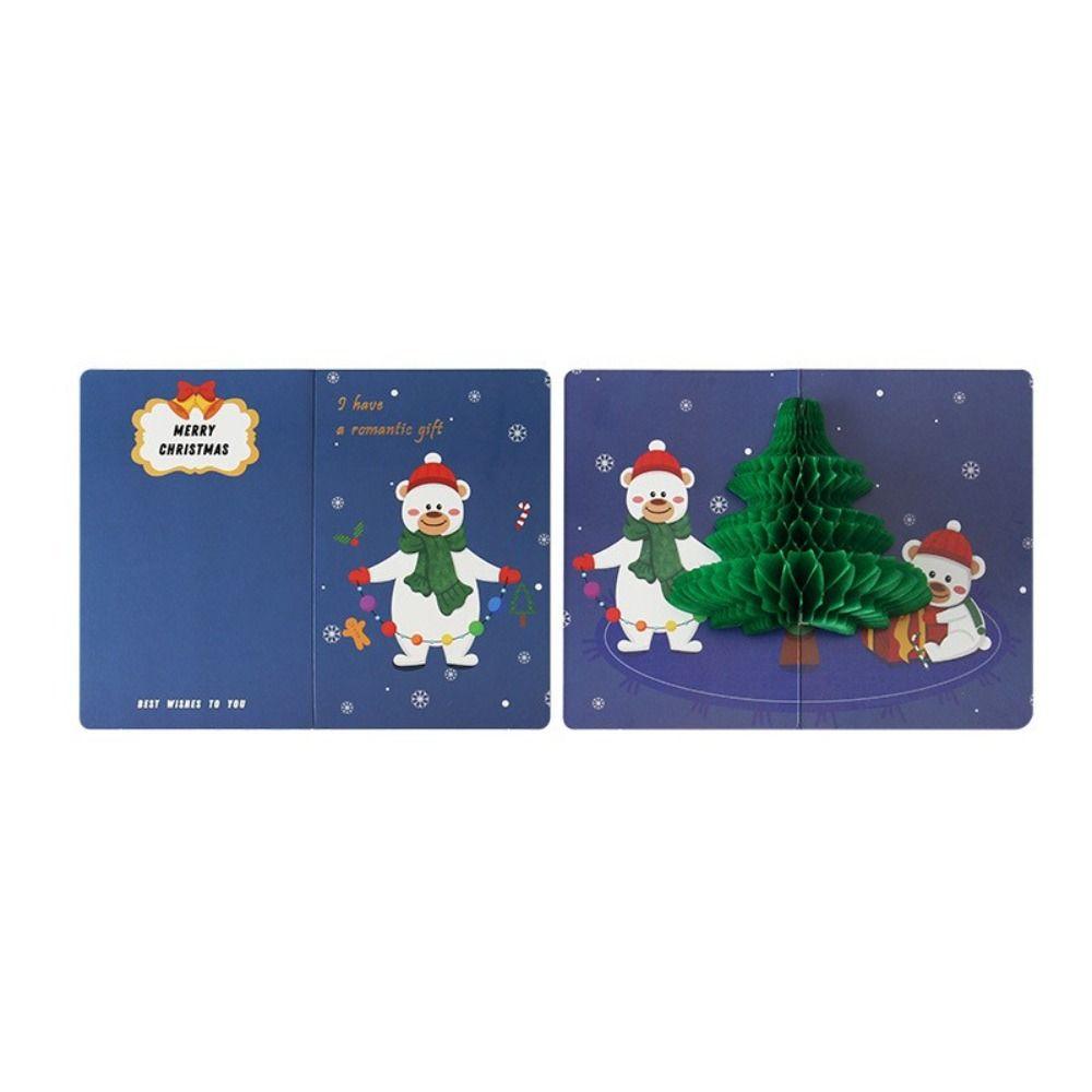 Gifts Santa Claus Blessing Cards Greeting Cards With Envelope Christmas Postcard Thank You Cards