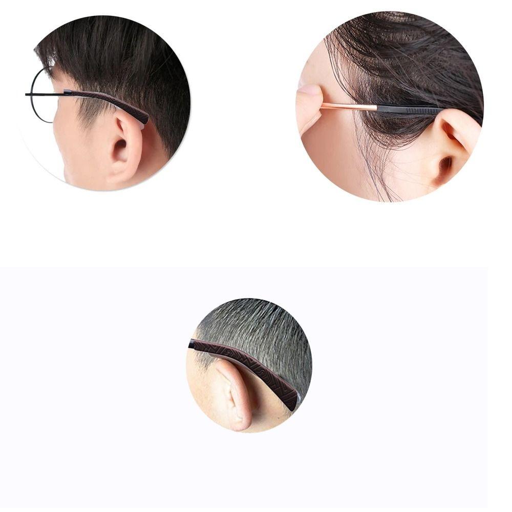 Eyewear Retainer Holders Silicone Glasses Anti-slip Sleeves Silicone Anti Slip Ear Hook  Men Women