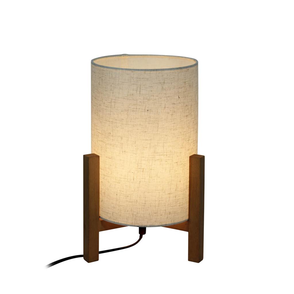 Lampa Stołowa Ones 1 E27 Biały Wood Italux Tb-85930-M-Wh-Wo