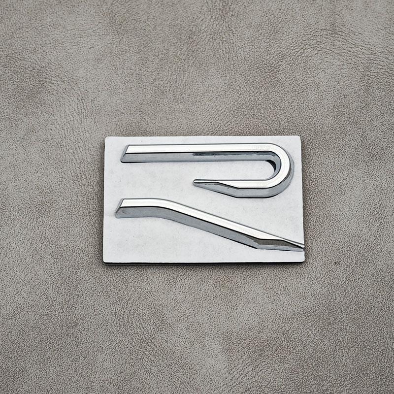 Hot 3D Metal Logo R Emblem Car Front Grill Badge Rear Trunk Sticker For Volkswagen VW Polo MK8 Passat Tiguan CC Golf R Accessori NA2