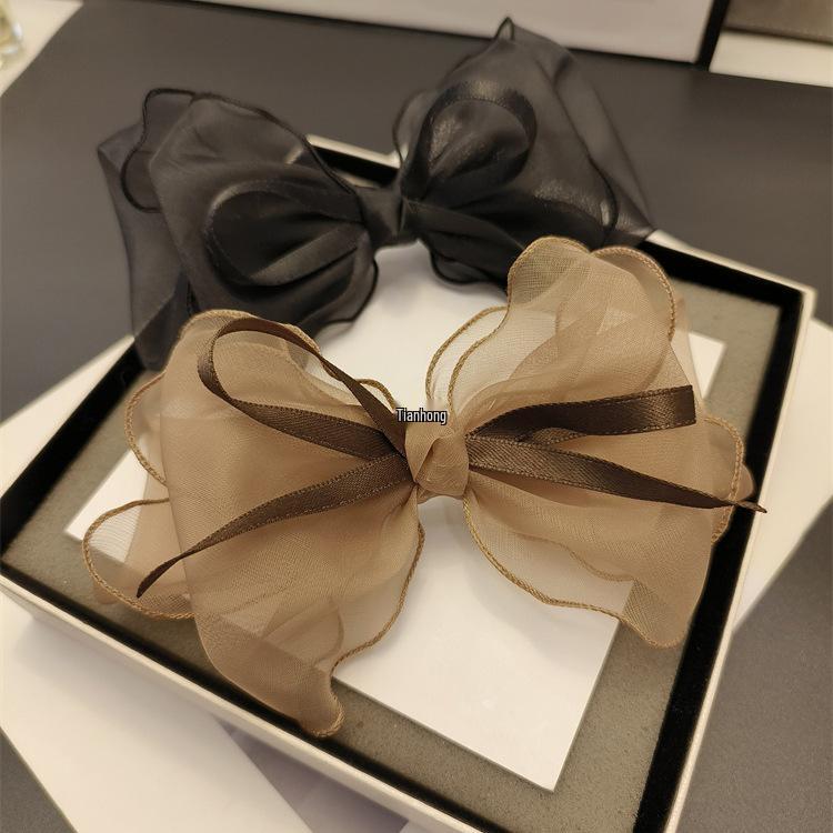 Заколки для волос с бантами из тюля ручной работы: Свежие и элегантные аксессуары для волос