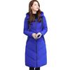 Women's Long Slim Down Jacket Hooded Thick Coat Down Jacket Down Cotton Padding