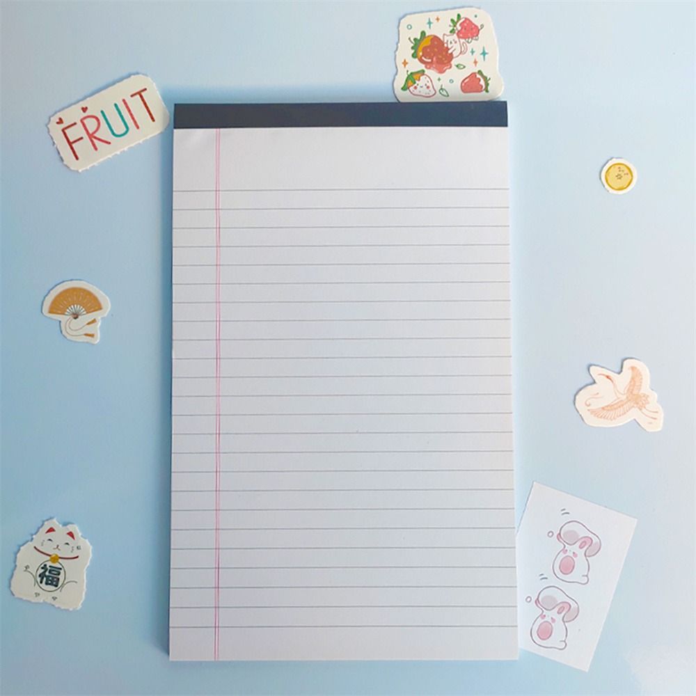Tearable Legal Pad Ink-proof Lined Paper Memo Pad Writing Sheet Paper Scribbling Book