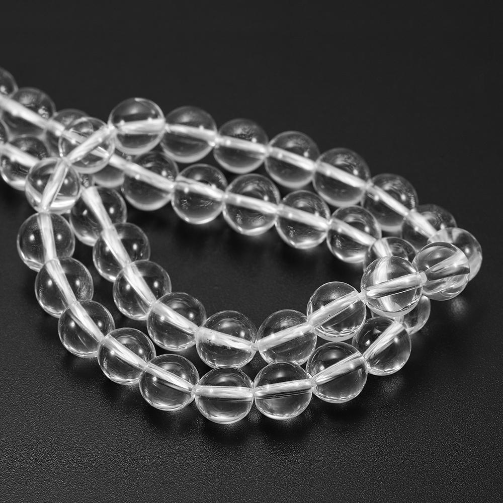 Натуральный прозрачный горный хрусталь, кварцевый камень, бусины, белый халцедон, свободная бусина-прокладка для изготовления ювелирных изделий, браслет, серьги «сделай сам»