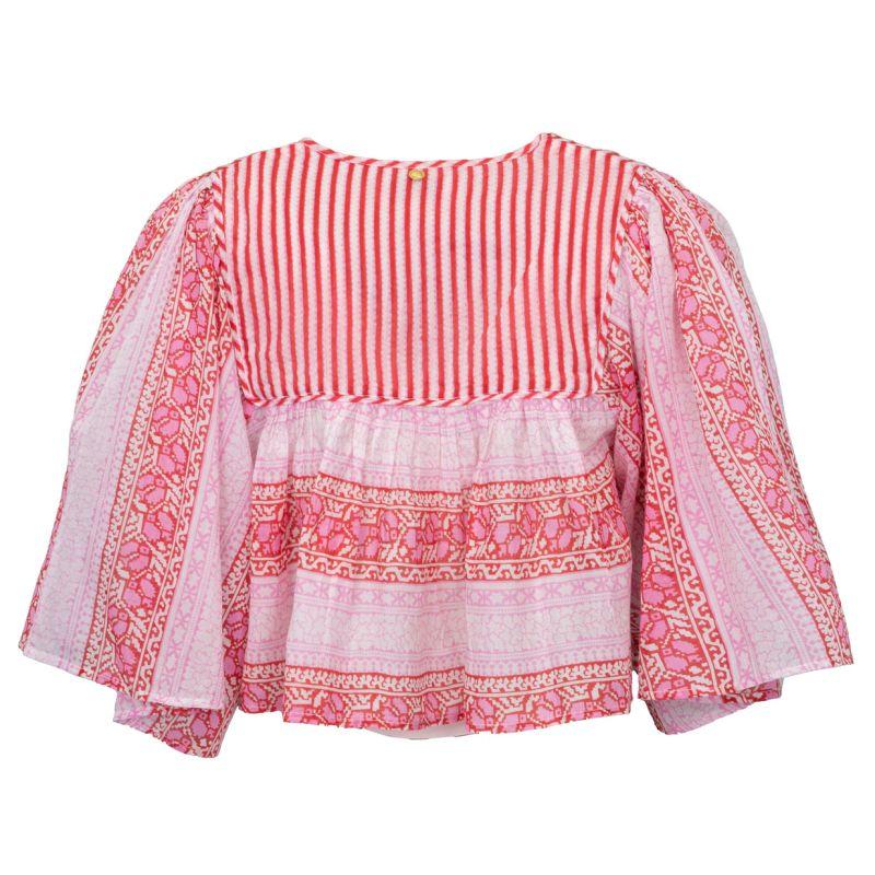 Укороченная блузка Amelie с рукавами 3/4 и графическим узором для женщин от ANTIK BATIK