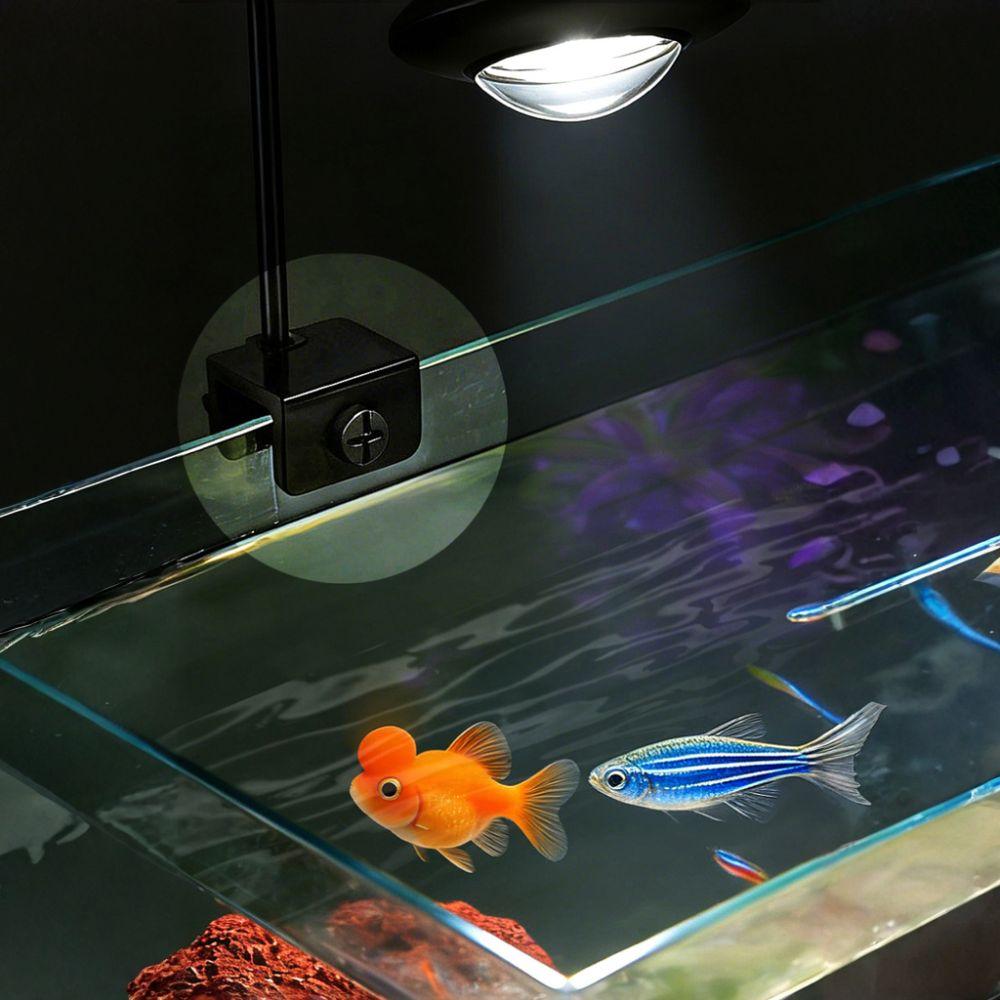 Adjustable Brightness Fish Tank Clip Lamp Color-changing Aquatic Plant Grow Light Ornamental Fish