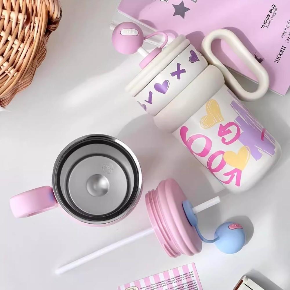 Милая бутылка-термос 540 мл Термокружка Портативная термобутылка для воды Офис