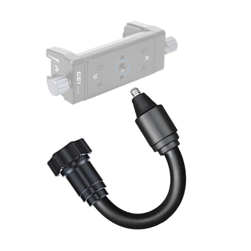 17mm Ball Head To 1/4 Male Screw Adapter Mount Rod For Action Cameras Car Vent Dashboard Phone Tripod Holder Black