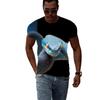 Snake Pattern Series 3D Printed Men's Casual Short Sleeved T-shirt Men's T-shirts