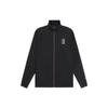 Li-Ning Fitness Series Solid Color Logo Patch Zip-Up Long Sleeve Hoodie Jacket Men Outerwear Black AWDS787-2