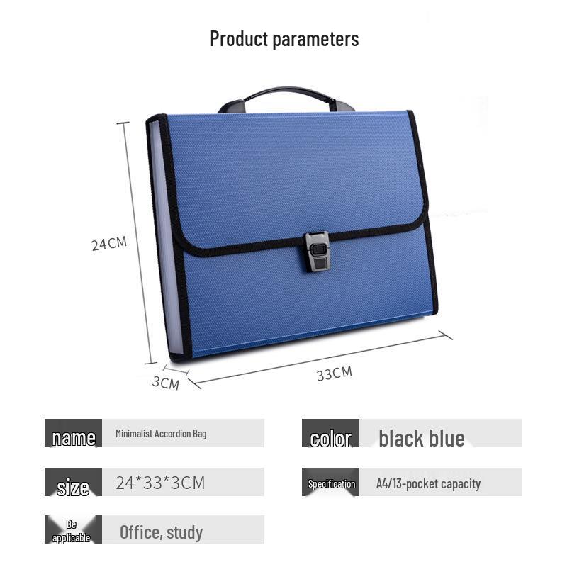 Student Accordion File Bag: Multi-Layer A4 Storage & Organization for Papers