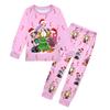 Kids Girls K-POP Rumi Zoey Mira Printed Casual Long Sleeves T-Shirt Pants Trousers Clothes Set