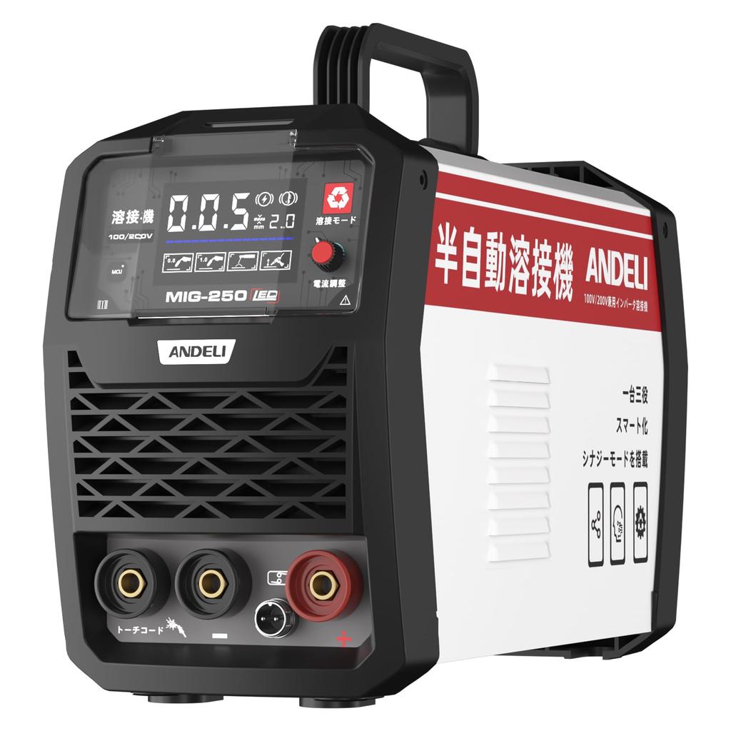 ANDELI Welding Machine 120A TIG Dual Use Inverter DC Welding Machine MIG Welding LED Screen Japanese Instruction Manual LED Semi-automatic Non-gas